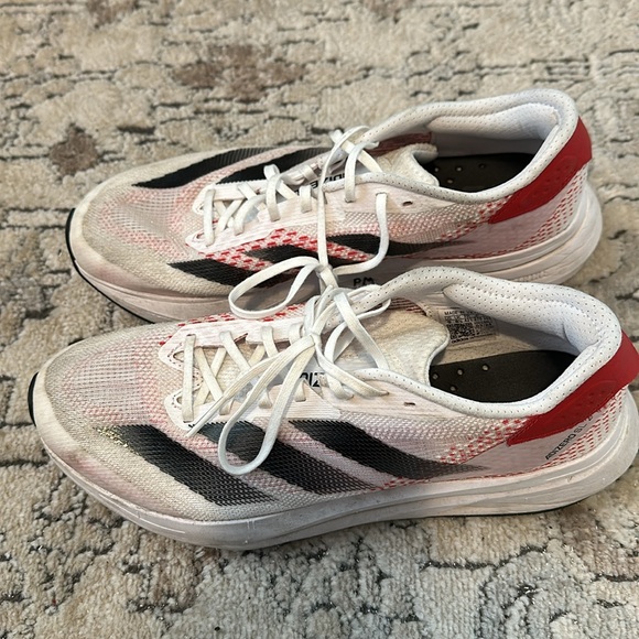 Adidas Adizero White and Black Sneakers - Picture 2 of 3